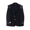 men Niche Pin Metal Buckle Streetwear Fi Hip Hop Loose Casual Suit Blazer Jacket Shoulder Pad Korean Trend Blazer Coat Man C8Yo#