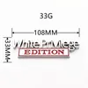 White Privilege Edition Sticker Sticker Decoration Metal Ally Board Leaf Board Universal Emblems Badge