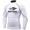 men Swimsuit Swimming T-shirt Beach UV Protecti Swimwear R Guard Lg Sleeve Surfing Diving Swimsuit Surf T-shirt Rguard 43E8#