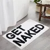 Inyahome Get Naked Bath Mat Bathroom Rugs for Bathtub Mat Cute Bath Rugs for Apartment Decor Tufted Gray and White Shower Mat 240327