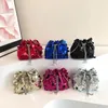 Girls shining sequins handbags girls pearls metals chain Drawstring bucket bag fashion children one-shoulder bags Z7374