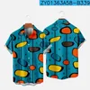 Men's Casual Shirts Hawaiian T-Shirts Y2K Hombre Fashion Retro Art 3D Print Cozy Short Sleeve Beach Oversized Clothes