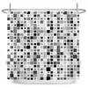 Shower Curtains Waterproof Curtain With Hooks 3D Mosaic Printed Bathroom Polyester Cloth Bath For Decoration