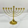 Kerzenhalter Gold Candlestick Halter Abnehmbar 9 Metall Menorah Safe und stabile Geschenk für Familienfreunde