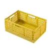 Baskets Folding Collapsible Plastic Storage Crate Box Stackable Home Kitchen Warehouse Storage Baskets Box S L XL