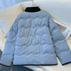 Outono inverno feminino gola boneca quente parka jaquetas y2k 2024 novo oversize bolso butt outwear senhoras zíper solto cott casaco c6kr #