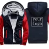 custom Jacket Men's Camoue Thicken Winter Jackets for Men Fleece Lg Sleeve Coat Casual DIY Zip Up Hoodies Streetwear Coats k4F3#