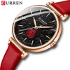 Curren Karien 9078 Belt Fashion Rose Print Quartz Women's Casual Watch Trend