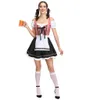 Traditi Alemão Wench Dirndl Dr Baviera Oktoberfest Costume Beer Maid Cosplay Fancy Dr G4FY #