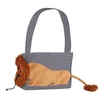 Cat Carriers Soft Canvas Pet Lion Wzór oddychający przenośna torba dla psów torby nośnik