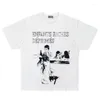 Men's T Shirts 24ss White ERD Printed Character T-shirt Trendy Fashion Women's Loose Casual Short Sleeve