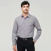 2023 Nova cor sólida EUA tamanho de quatro lados elástico anti-rugas busin casual lg-sleeved slim social busin camisa branca Z7Ob #