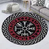 Carpets Sigil Of Baphomet And Lucifer Premium Round Rug Personalized Housewarming Gift Family Welcome Mat Funny2316