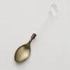 Coffee Scoops 1-8PCS Crafts Vintage Ins Creative Crystal Hand Ice Cream Dessert Mixing Spoon