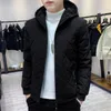 Browon New Winter Jacket Men tjock LG Sleeve Argyle Hooded Cott Men Jacket Overdimensionerade Plus Veet Zipper Jacka Parkas Men x3pj#