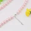 Necklace Earrings Set 10mm Pink Round Bead Necklace/Stud Earring Shell Pearl Jewelry Making/design Easy Wear 5cm Extension Women's Gril Gift