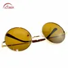 Lunettes de soleil polarisées pour hommes, rétro Vintage, rondes, sur mesure, pour myopie, lentille de Prescription-1 à-6, Promotion 2024