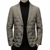 Vinterens busin Casual Warm Down Jackets 2023 Ny 90% White Duck Down Ultra Lightweight Slim Fit Men Coats Y3Jy#