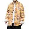 Chinois traditionnel Dr Vintage Imprimer Veste de haute qualité Hommes Vêtements Plus Taille Lg Manches Tang Costume Printemps Automne Manteaux I4qB #