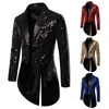 men Shiny Sequin Glitter Embellished Blazer Jacket Men Nightclub Prom Suit Blazer Costume Homme Singers Stage Clothes Tuxedo New Y4Wn#