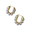 Boucles d'oreilles en perles pour femmes, Design Unique, léger, de luxe, clous d'oreilles, bijoux de fête, cadeau Premium, AB26, nouvelle collection