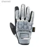 Тактические перчатки Новые мужские полные пальцы высокого качества черные противорежущие и нескользящие спортивные перчатки Pull Homme M ~ XL A0E402 YQ240328