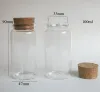 Lastoortsen 25 x 100 ml leere Glasflaschen mit Holzkorken, Glasflaschen mit Korkverschluss, zur Aufbewahrung von Bastelglasbehältern