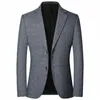 new Spring Man Plaid Blazers Suits Jackets Busin Casual Suits Coats New Fi Male Slim Blazers Jackets Men's Clothing 4XL 40dy#