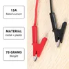 Wall Clocks Pair Banana Plug To Alligator Clip Test Lead Crocodile Lab Cable With Heavy Duty 1M Long For Multimeter