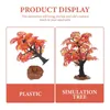 Decoratieve Bloemen Esdoorn Model Boomvormig Ornament Kunsttuin Plastic Klein Decor Kantoor Kamerplantenpotten