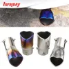 Fashion Design Heart Shape Style Car Accessories 2.5 Inch Stainless Steel Silver Colorful Exhaust Tips Muffler Tail Pipe