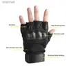 Tactical Gloves Protection Training Fingerless Outdoor Riding Half Finger Racing Mountaineering YQ240328