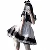Kvinnor Dr Maid Uniform Söt flickor Sexiga underkläder Cosplay Costumes Servant Anime Rollspel Party Stage Lolita Nightclub Clothing 15wc#