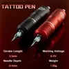 1set Wireless Tattoo Kit Complete Pen Machine With 1500mAh LED Cordless Power Supply For Professionals Artists 240322