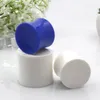 Bottiglie di stoccaggio 10 pezzi Contenitore di plastica nero Contenitore per crema cosmetica Vaso vuoto sottile Vaso per maschera bianca Barattoli per lozione di imballaggio Scatola di latta Blu 15g 30g