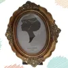 Quadros Vintage Oval Picture Frame Po Decalque de parede para escritório Sala de estar Quartos Bares Decoração