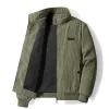 tfetters Brand Winter Clothes Men 2024 Autumn Solid Stand Collar Casual Corduroy Coat Men Fi Windproof Fleece Clothes Men U8bb#