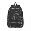 Storage Bags Science Formula Writing Travel Canvas Backpack School Computer Bookbag Atom Structural College Daypack