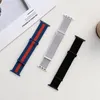 Nylon Watch Loop Strap for Apple Watch Band 45mm 41mm 42mm Series 7/6/5/4/3/2/1/SE Women Men with Stainless Steel Buckle iWatch Replacement Wristband Bracelet