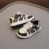 Casual Shoes Children's Low Top Sneakers 2024 Spring And Autumn Graffiti Boys Girls Medium To Large-sized Baby Sports