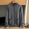 Men's Hoodies Sweatshirts new arrival high quality fashion 100% Cashmere Sweater Mens Large Thick Needle Knitted Double Strand Thickened Coat size S-6XL 24328