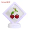 Brooches AINAMEISI 2024 Boxed Women's Brooch Red Enamel Cherry Fruit Wedding Casual Party Pin Gift