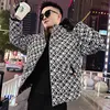 2022 Winter Brief Druck Jacken Männer Fi Oversize Casual Puffer Parkas Verdicken Warme Mäntel Hiphop Streetwear Mantel j53H #