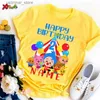 T-shirts Plim anniversaire garçons chemise fête pour enfants chemise personnalisée âge fête enfants été personnalisé nom préscolaire bébé chemise24328