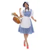 Femmes Halen Cosplay Magicien d'Oz Dorothy Costume pour adultes Blue Maid Fancy Dr avec Apr Bnet Country Style A0vb #