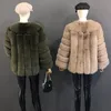 Outono e inverno comprimento médio casaco de pele de raposa natural feminino jaqueta de pele fiável o mais popular casaco de pele real roupas femininas 32F8 #