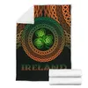 Coperte Irlanda Celtic Happy Leprechaun Flanella Boppata 3D Tiro per decorazioni per la casa per adulti Letti di divano a letto trapunte