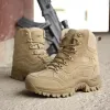 Chaussures 2022 Nouveau hiver neige de haute qualité Boots de désert militaire Men Men de combat tactique Botas Botas Travail Sécurité Chaussures Grands Taille 3948