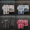 Modedesigner Hawaii Beach Casual Shirt Set Summer Herren Business Shirt Kurzarm Top Lose Shirt Asian Size M-XXXL Z96