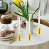 Candle Holders 20 PCS Tapered Candles Electronic Base Desktop Candlestick Plastic Light Bulb Stand Indoor Candelabra For